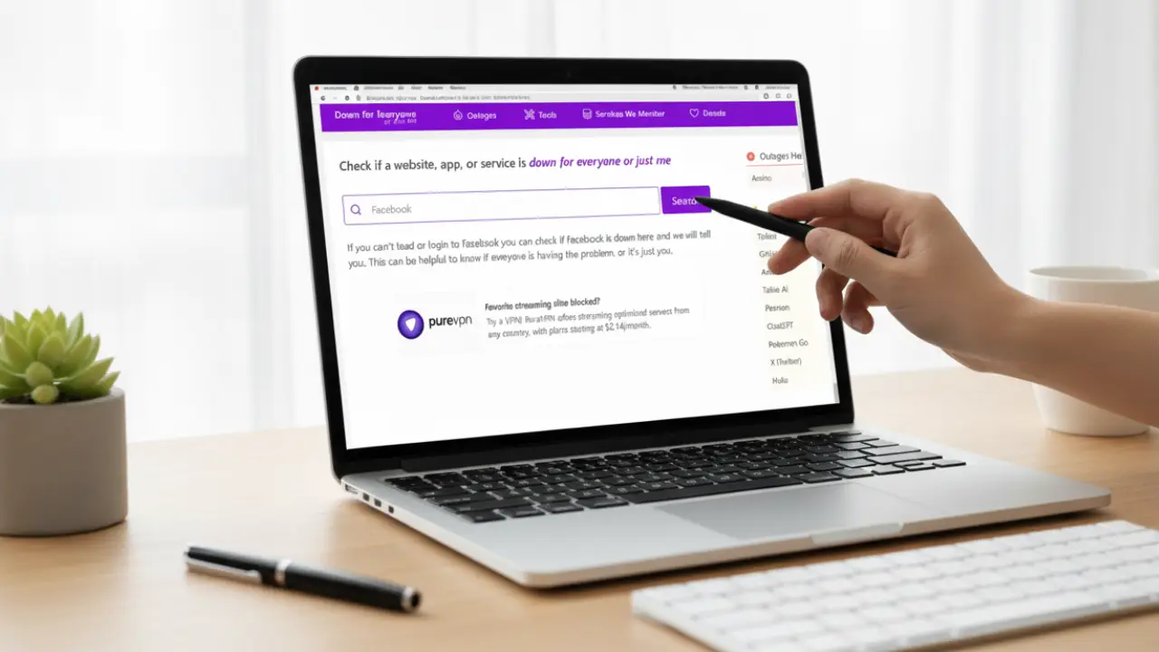 بررسی وضعیت آنلاین بودن سایت برای رفع ارور err_connection_refused
