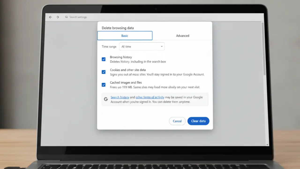 آموزش پاک کردن کش مرورگر کروم برای حل مشکل connection refused
