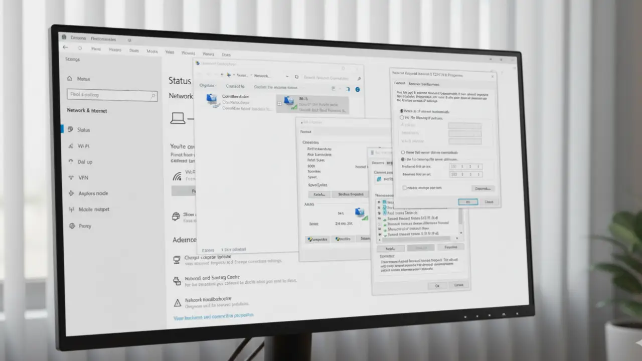 تنظیم DNS عمومی گوگل در ویندوز برای حل ارور connection refused