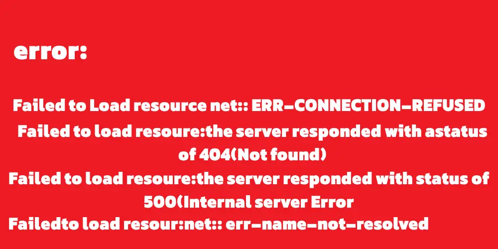 خطای Failed To Load Resource در وردپرس